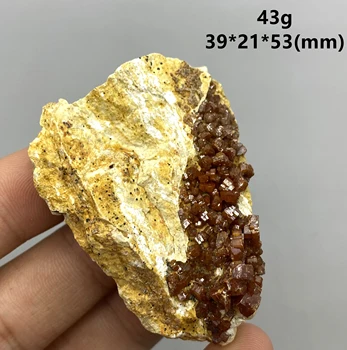 Natūralus retas Vanadinite mineralinių mėginių kvarco kristalų mėginių Surinkimo Akmenys ir kristalai iš Maroko
