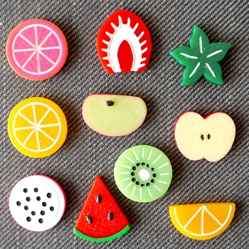 (20 vienetų daug)Gražių vaisių maisto animacinių filmų šaldytuvas magnetas kūrybinės perspektyvos