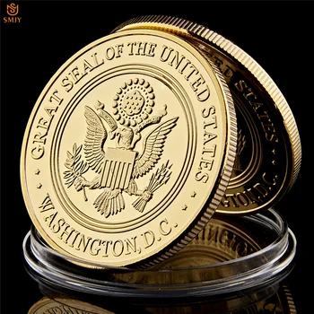 JAV karinio jūrų Laivyno oro pajėgų pėstininkas jav Armijos Coast Guard Amerikos Laisvosios Erelio Totemas Aukso Karinės Medalis Iššūkis Monetų Kolekcija