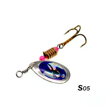 Žvejybos Masalas Pradedantiesiems Spinnerbait Sunku Šaukštas Jaukų Bass Rotacijos Ranka Purtyti Geležies Bell 3,5 g, su Trigubas Kabliukas Daug 3 Gabalus Pardavimas