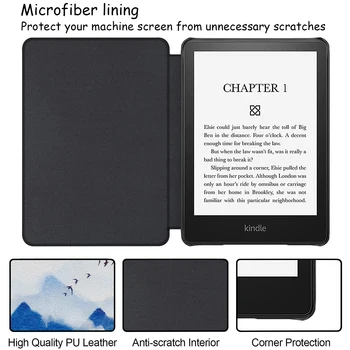 Ploniausias Soft Case for Kindle Paperwhite (11 Gen-2021) Lengviausio Paperwhite 5 Padengti su Auto Pažadinti/Miegoti / Magnetinis Uždarymas