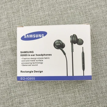 3.5 MM Originalios Samsung Ausinės AKG EO IG955 In-ear Laidinis Mikrofonas Volume Control Rankų Galaxy A52 A72 A22 A32 S8 S9 S10