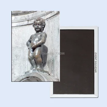 Namų Dekoro Lipdukai,Belgija Briuselis miesto skulptūros,Manneken Pis Šaldytuvas Magnetas 5513 puošyba, Suvenyrų