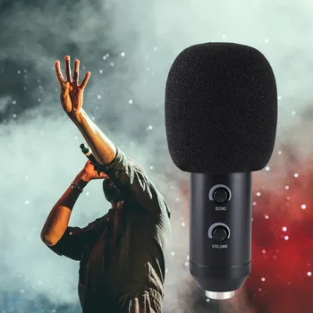 5vnt mikrofonas Pakeitimo Putų Mikrofonas Padengti Mic Dangtelio priekinio, galinio Stiklo Rankų Vėjo Skydas Pop Filtras Mic Padengti Putų 2020 Naujas