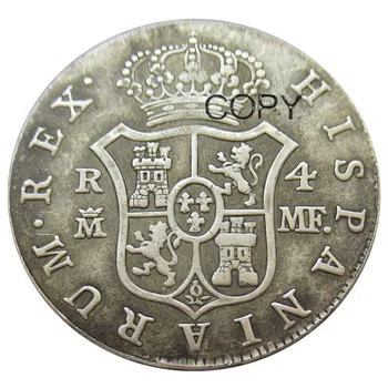 Ispanija 4 Reales - Carlos IV 1792 CAROLUS IIII.DEI.G. Sidabro Padengtą Kopijuoti Monetas