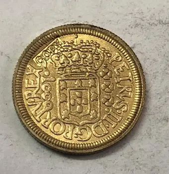 1700 Brazilija 1000 Réis - Pedro II
