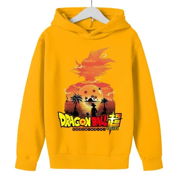 Vaikų Drabužiai Dragon-Ball Z hoodie Medvilnės Berniuko, Palaidinės Rudenį, Vaikams, Drabužiai Anime Berniukams viršutinių drabužių siuvimas Kostiumų