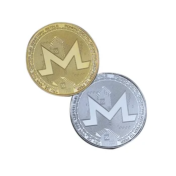 XMR Virtuali Valiuta Surinkimo Ženklelis Aukso ir Sidabro Padengtą Amatų Suvenyras, Dovana Monero Progines Monetas