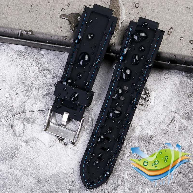 24*16 mm Silicio Watchband už GSHOCK vyriški Žiūrėti Grandinės Priedai GST-B200 Serijos Vandeniui Dervos, Silikono Žiūrėti Juosta Nuotrauka 4