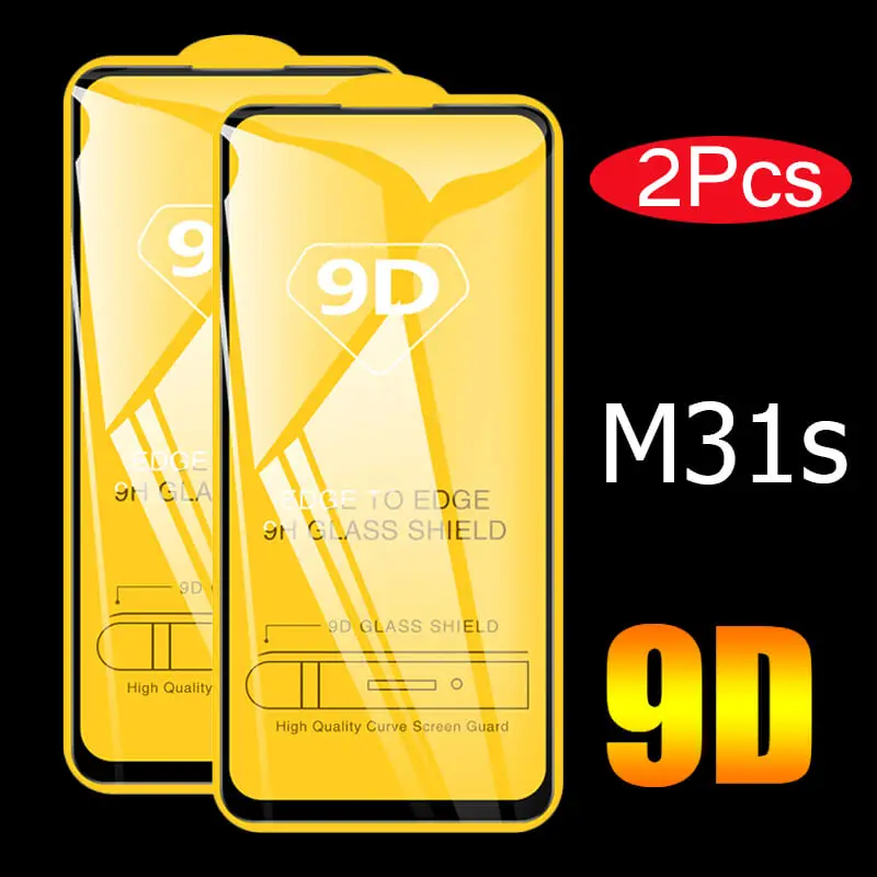2vnt 9D Samsung Galaxy M31s Apsauginis Stiklas ant Galaxi A22 A32 A52 A72 A51 M31 s M 31s M31s 3D Saugos Screen Protector, Filmai Nuotrauka 5