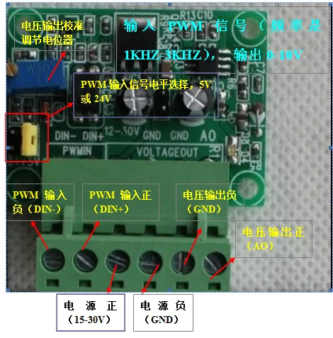 3.3 V 5V 24VPWM 0-10V/5V Modulis Skaitmeninio į Analoginį Modulis PLC Graviravimas Mašina Nuotrauka 1