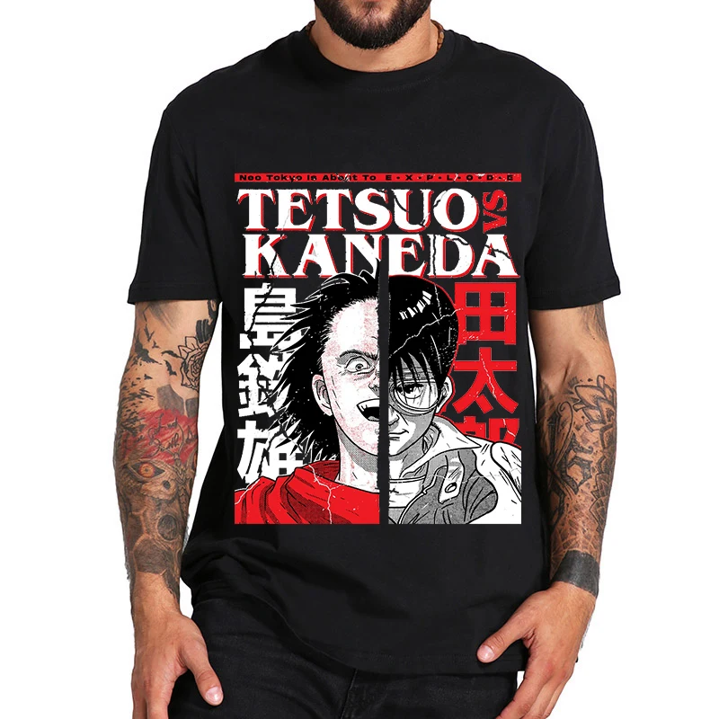 Anime Akira T-marškinėliai Vyrams, Moterims Vasaros Mados Medvilnės marškinėliai Vaikams Hip Hop Viršūnes Unisex Tees Japonų Manga Camisetas Homme Viršūnės Nuotrauka 4