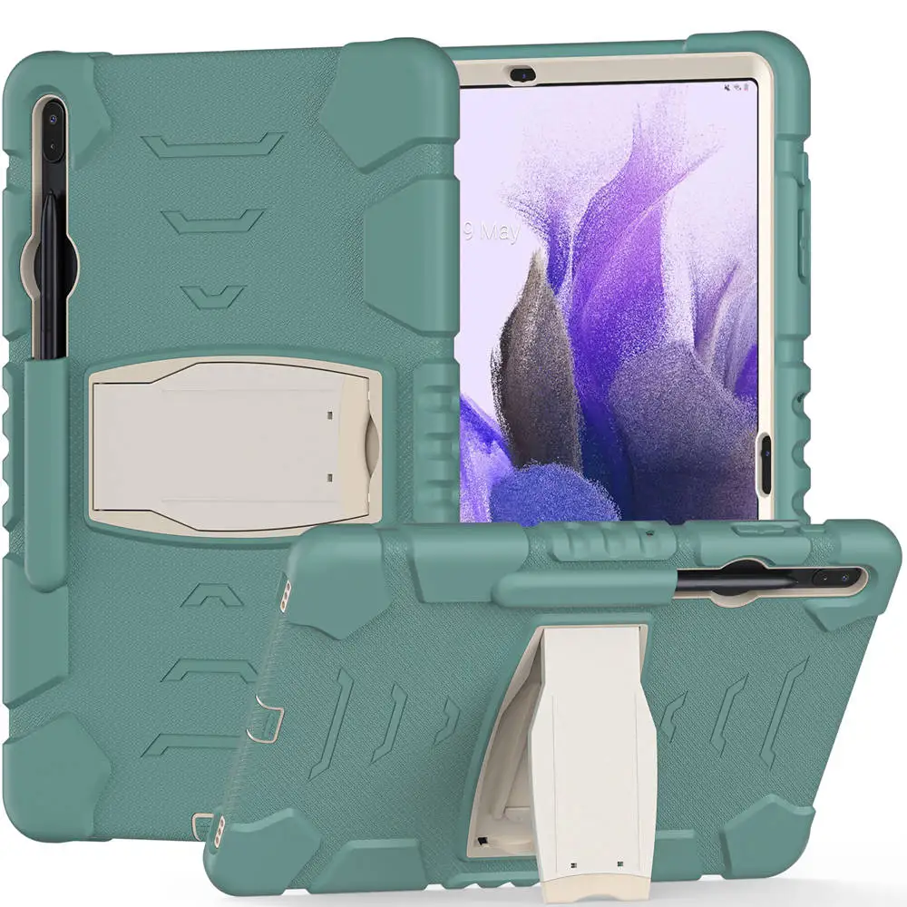 Atsparus smūgiams Šarvai Case For Samsung Galaxy Tab S7 FE 12.4 T730 2021 Padengti Patikima Muito Planšetinio kompiuterio Dangtelis 