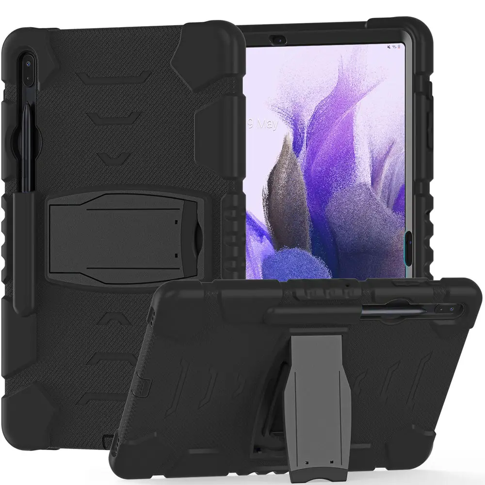 Atsparus smūgiams Šarvai Case For Samsung Galaxy Tab S7 FE 12.4 T730 2021 Padengti Patikima Muito Planšetinio kompiuterio Dangtelis 