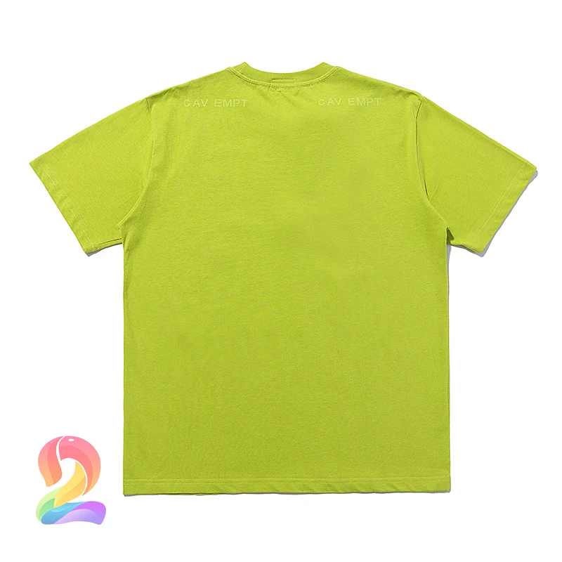 CAVEMPT Abstraktus Modelis T-shirt Aukštos Kokybės Plautą Batikos Apvalios Kaklo Vyrų Drabužiai C. E. Mados Prarasti Moterų T Shirts Nuotrauka 1