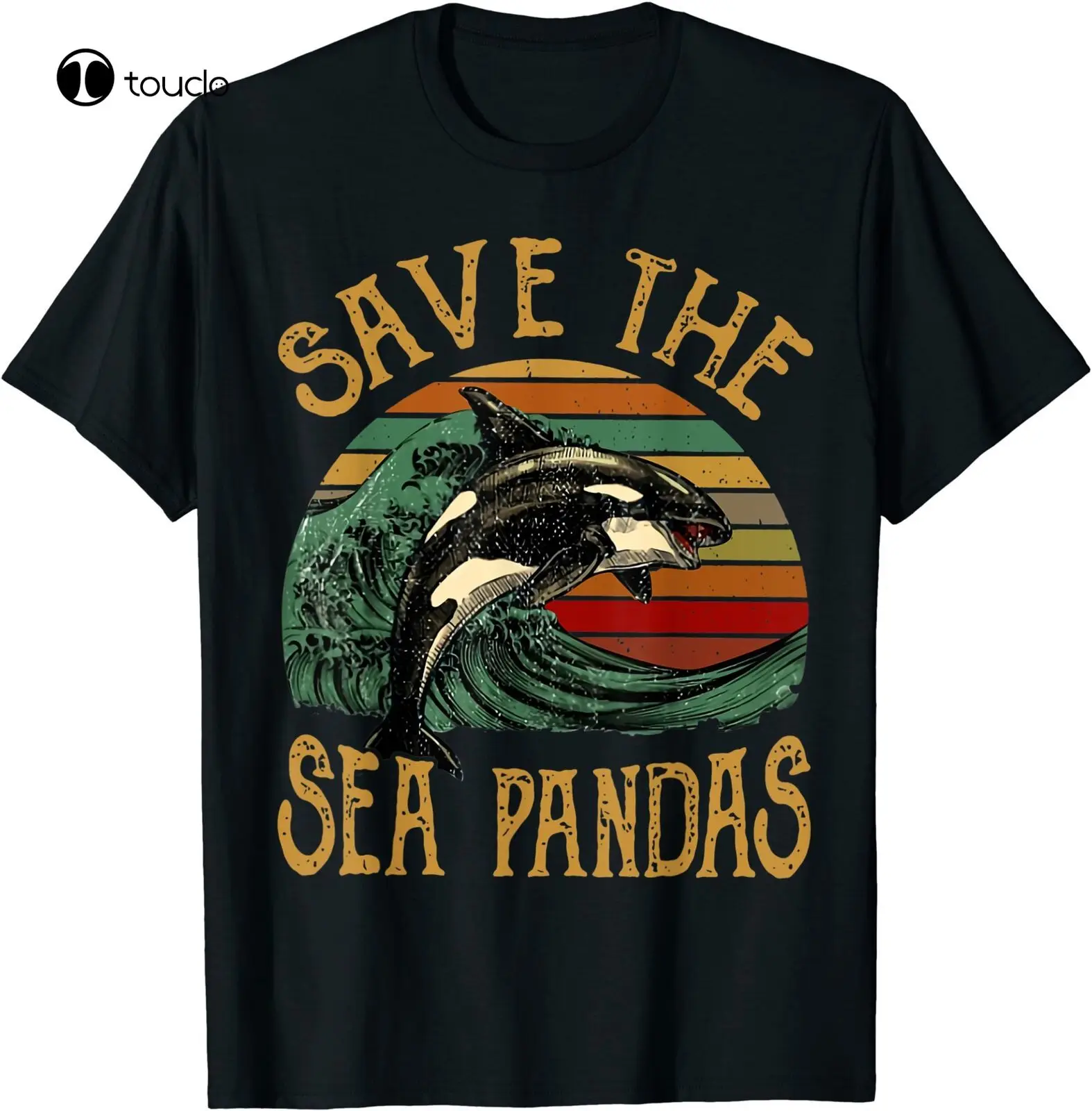 Gelbėjimo Žudikas Banginių Orcas Išgelbėti Jūrą Panda Jūrų Biologijos T-Shirt Juoda S-3Xl Tee Marškinėliai Nuotrauka 2