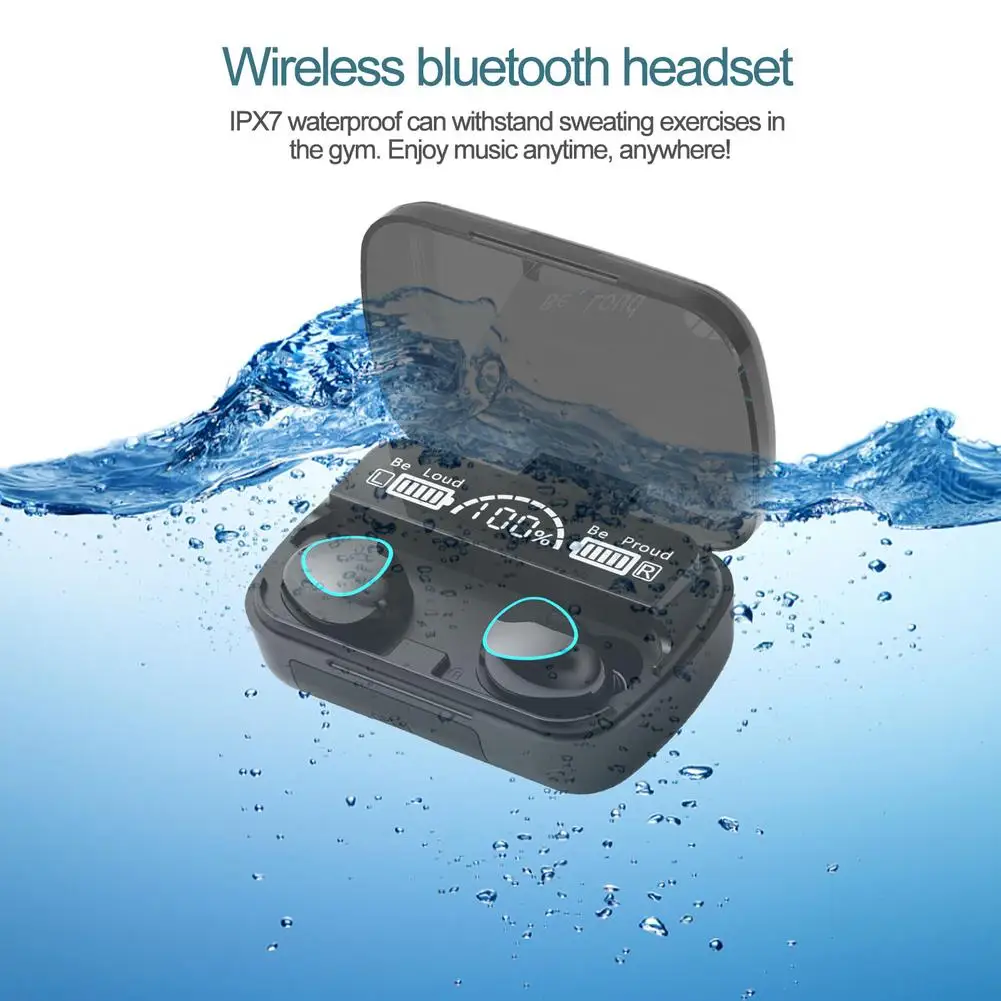 M10 Belaidžių Ausinių TWS Binaural Mini Skaitmeninis Displėjus, laisvų Rankų įranga Smart Digital Blue tooth laisvų Rankų įranga Belaidė laisvų Rankų įranga Stereo In-Ear Nuotrauka 2