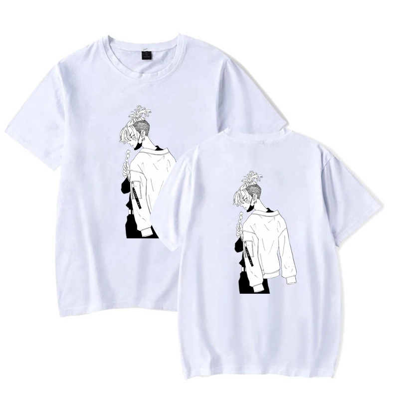 Mados O-Kaklo Viršūnes Atsitiktinis Palaidų Tokijo Revengers Anime Marškinius Vyras ir Moteris White T-Shirt Nuotrauka 0