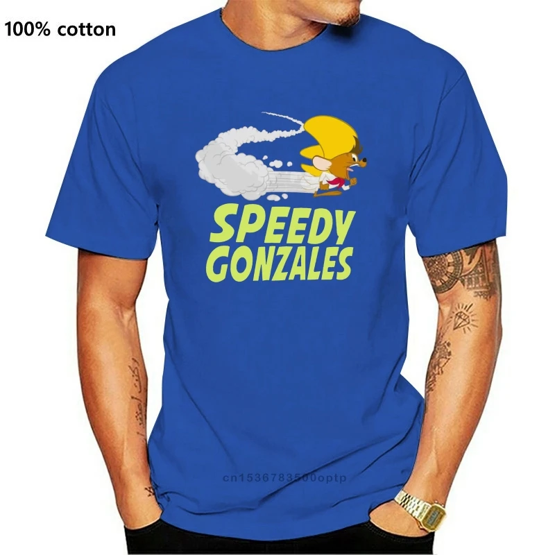 Naujas Speedy Gonzales Senosios Mokyklos Animacinių filmų Mens Black T-Shirt Dydis S-5XL Nuotrauka 3
