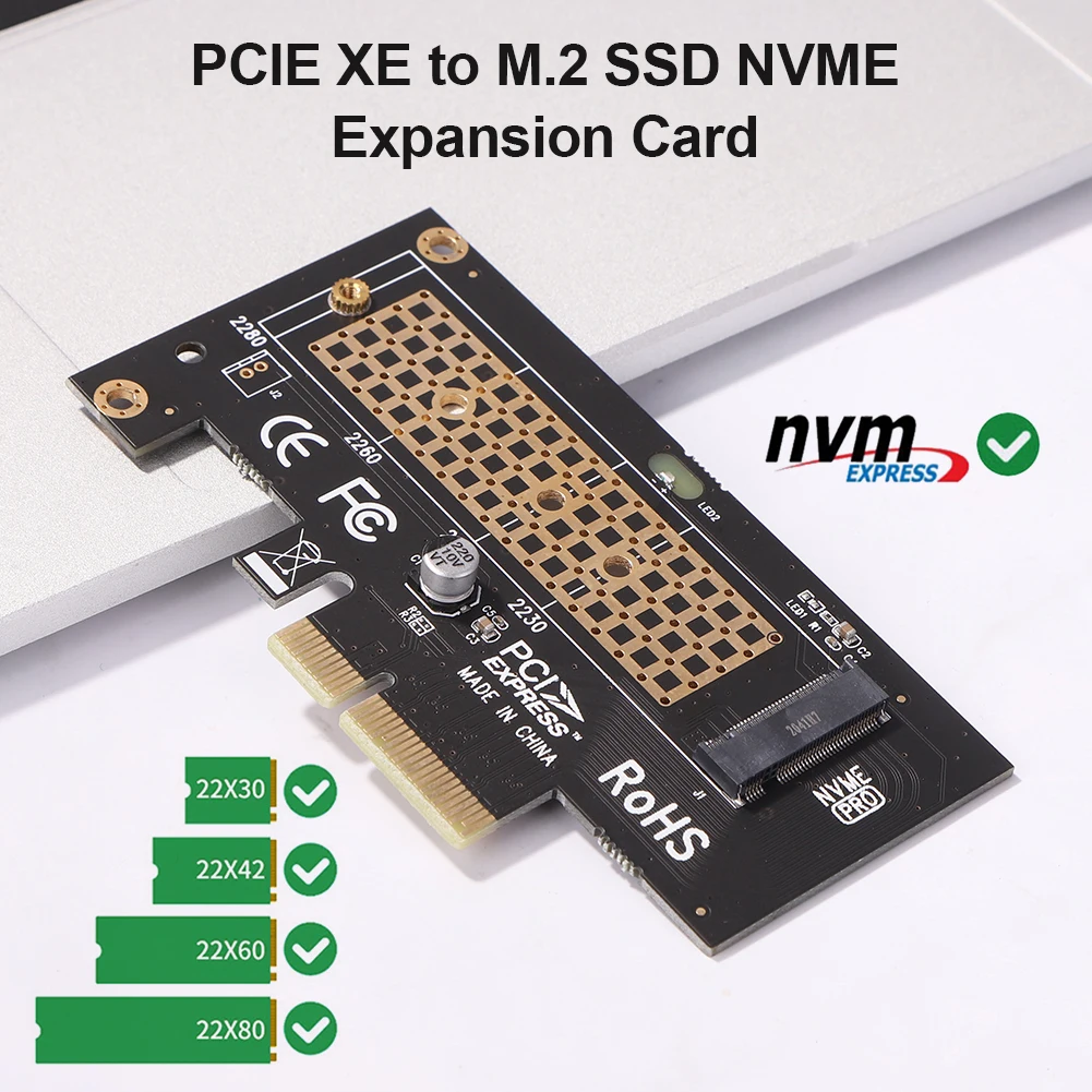 PCIe į M2/M. 2 Adapterio plokštę 