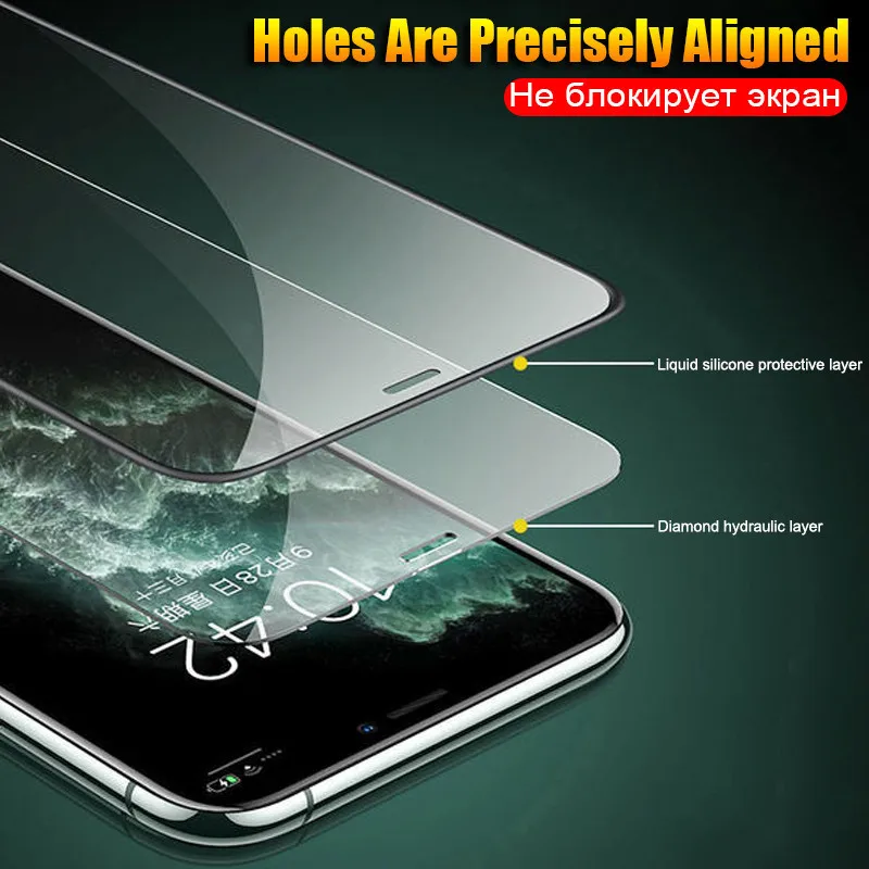Pilnas draudimas Apsauginis Stiklas iPhone 7 8 Plius 6 6S SE 2020 Screen Protector, iPhone 11 12 Pro Max Mini X XS XR Stiklo Nuotrauka 5