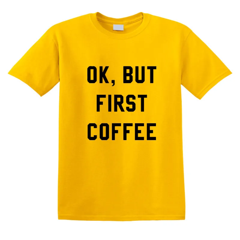 Pirmasis Kavos Suvenyrinius Marškinėlius Camisa Harajuku 