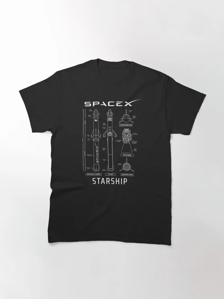 SpaceX Starship Planas iki 2021 m. Naujų Print T-Shirt 3d T-Shirt Vasarą Madingi trumpomis Rankovėmis T-Shirt Viršuje Vyrų/Moterų trumpomis Rankovėmis Viršų Nuotrauka 0