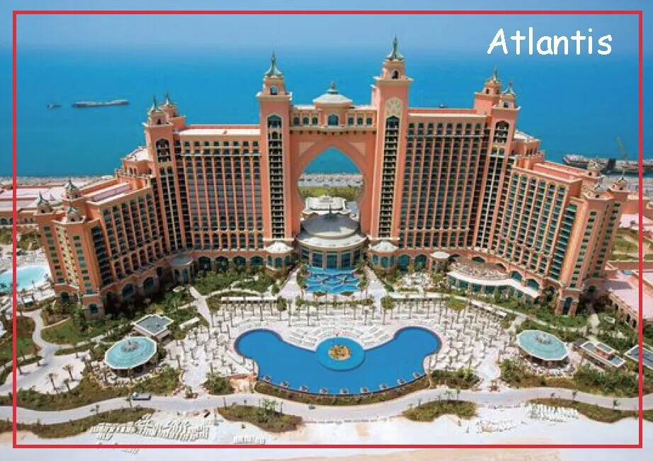 Stačiakampis, Standus Magnetai 78*54mm Atlantis Hotel Šaldytuvas Magnetas 20138 Nuotrauka 0