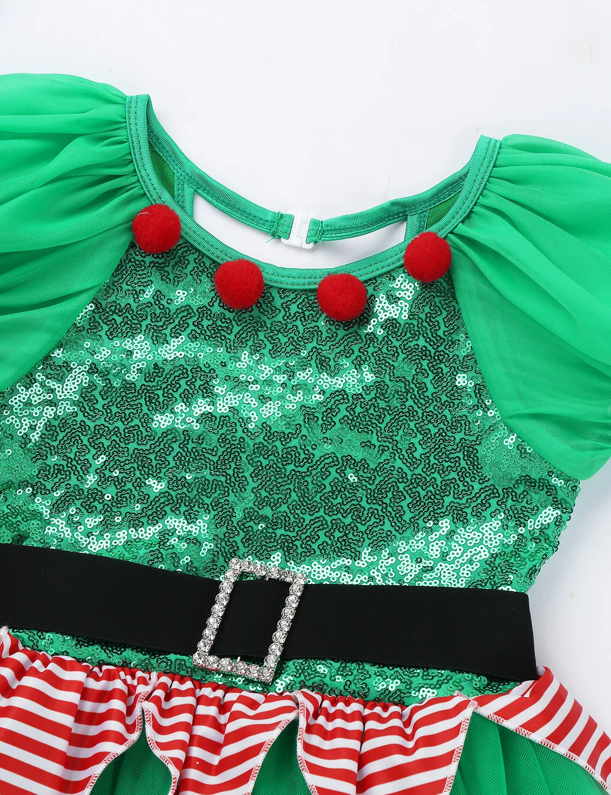 Vaikai Mergina Elf Kalėdos Suknelė Naujųjų Metų Festivalis Santa Sąlyga Kostiumai, Blizgučiai Kalėdų Dress Up Baleto Mdc Leotard Išgalvotas Šalis Suknelė Nuotrauka 1