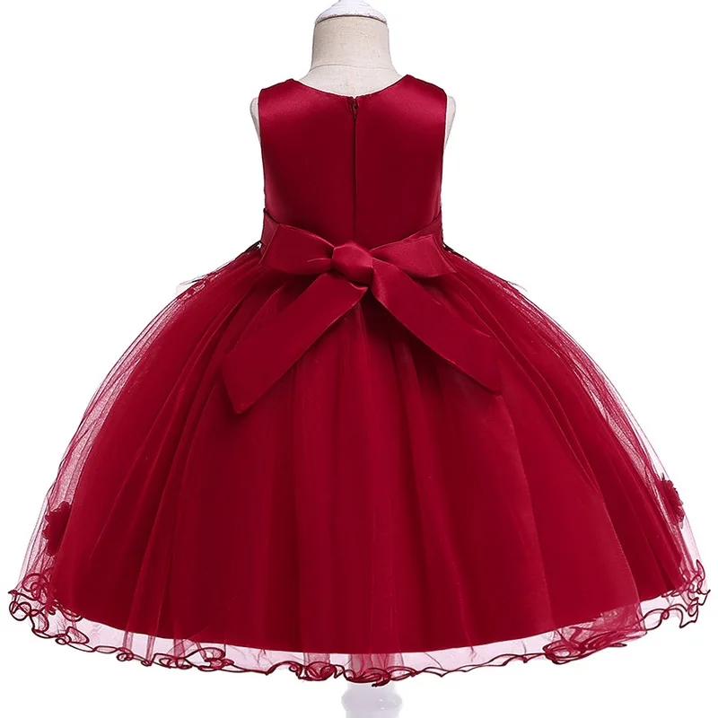 Vasaros vaikų baby girl gėlių suknelė vaikas bridesmaid bamblys elegantiška suknelė vestido infantil oficialią šalies tutu suknelė L5061 Nuotrauka 4