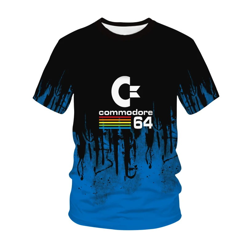 Vyriški marškinėliai 2021 m. Vasarą Commodore 64 Print T Shirt C64 SID Amiga Retro Cool Dizaino marškinėliai trumpomis Rankovėmis Viršuje Tee Vyrų Drabužiai. Nuotrauka 4