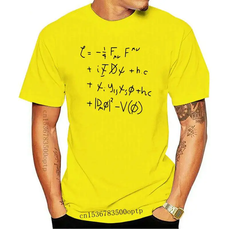 Vyrų Standartinio Modelio Matematikos Lygtis, Juokingi Marškinėliai Nuotrauka 3